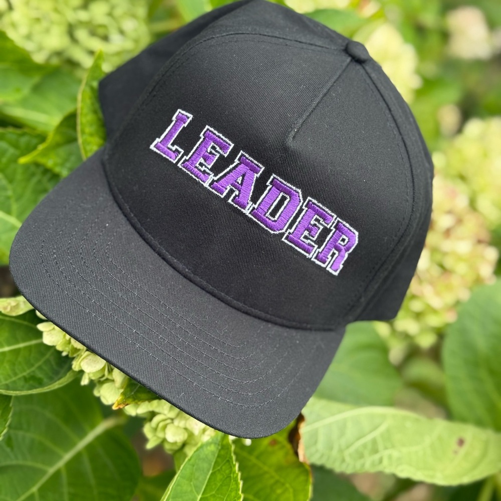 Black and Purple Leader Cap